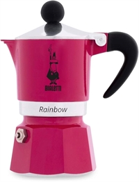 Bialetti Rainbow Mokkakande 3 kopper - Fuchsia